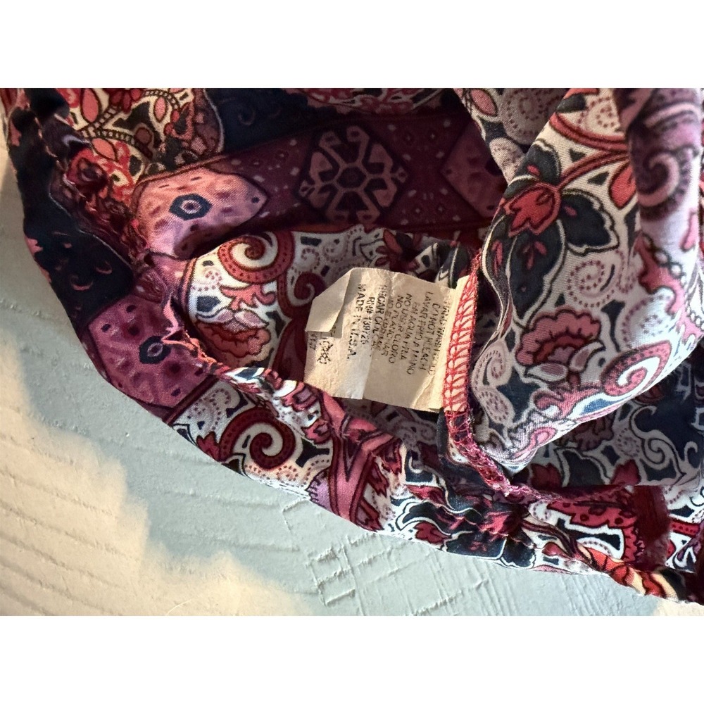 Honey Punch Pink Boho Paisley Long Sleeve Romper - Size S Festival - Picture 10 of 10